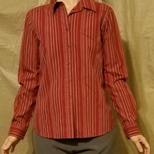 Eddie Bauer Red Stripe Shirt